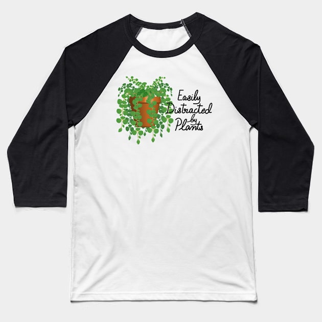 Easily Distracted By Plants - Peperomia Hope Baseball T-Shirt by Designoholic